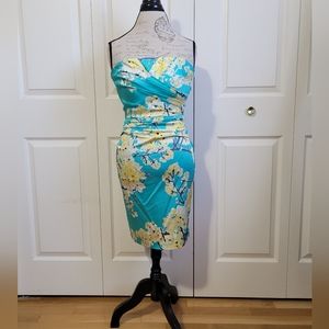 Blue Strapless le Chateau Cocktail Dress Size Small XSmall